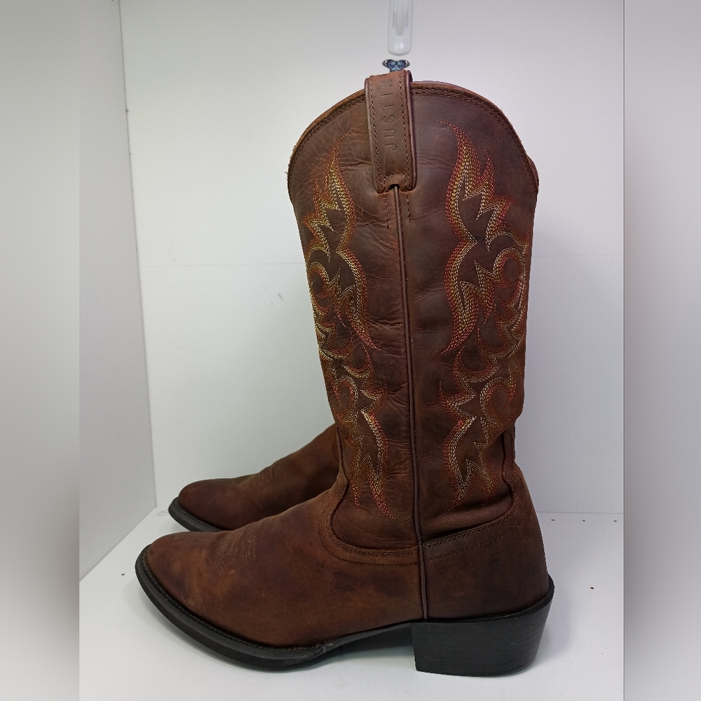 Justin Stampede Huck Cowboy Men's Boots Size 12 D